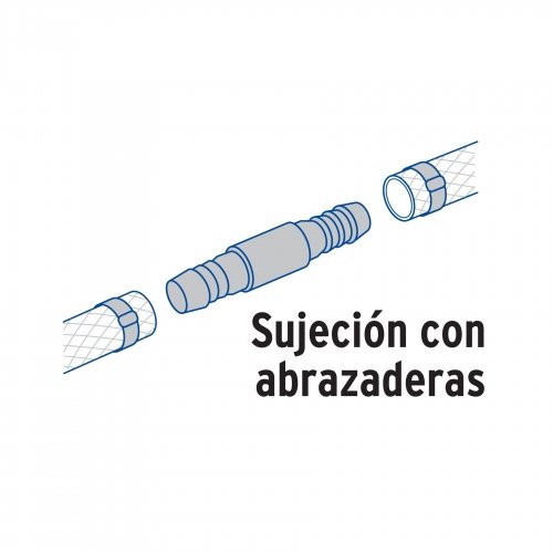 Cople reducido inserción de 3/4" x 1/2" de polipropileno
