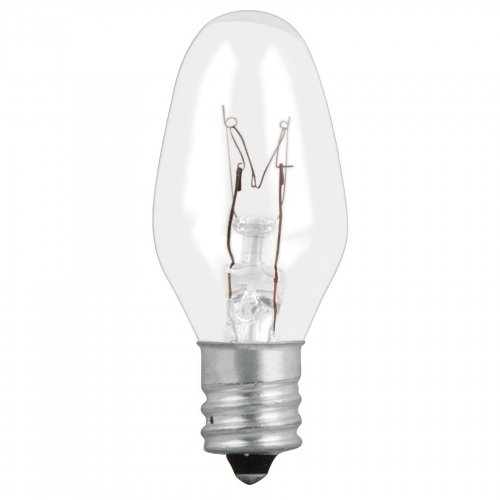 Foco incandescente transparente base E12 7.5W