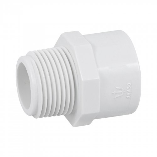 PVC-612 Adaptador macho de PVC, Foset