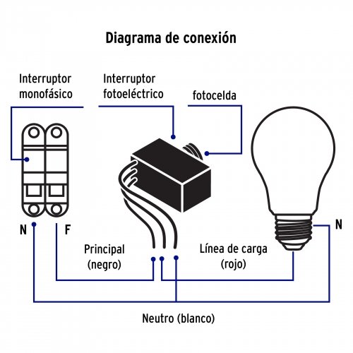 Interruptor fotoeléctrico 127 V, Volteck