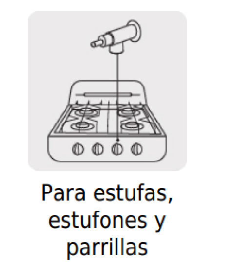 Válvula horizontal de latón 1/8" para gas LP, sin maneral