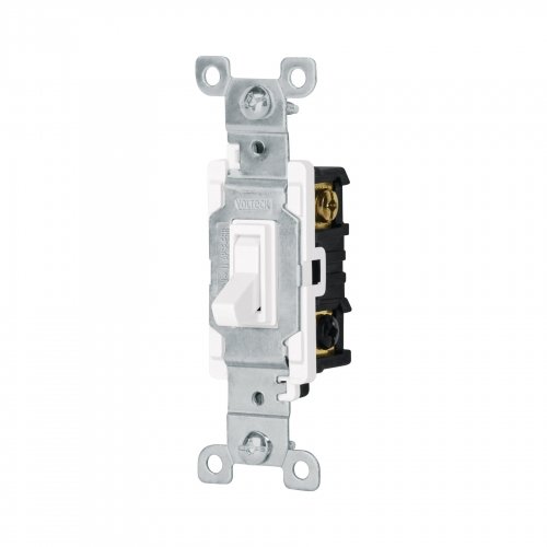 Interruptor vertical de palanca blanco, Standard