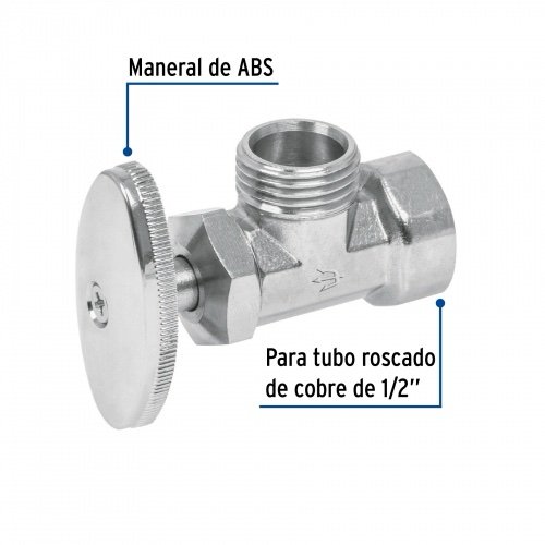 Llave angular 1/2" x 1/2", Foset