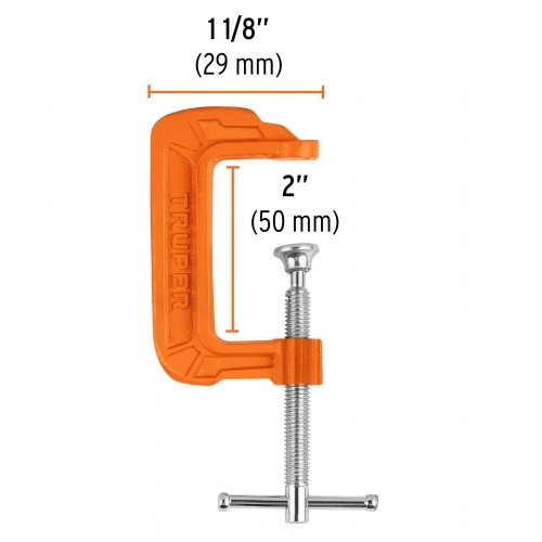 Prensa 2" de hierro dúctil para carpintería, Truper