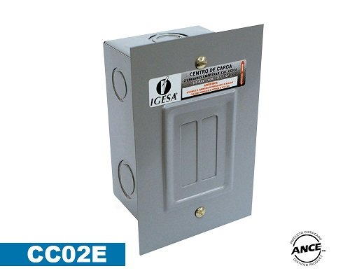 Centro de carga 2 polos empotrar – CC02E IGESA
