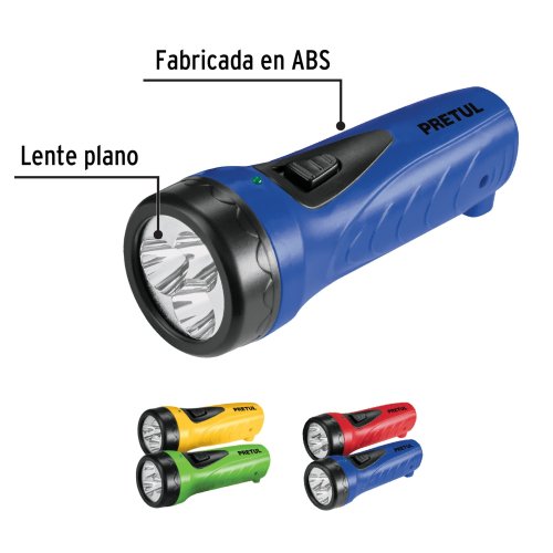 Linterna plástica de LED, 60 lm, PRETUL