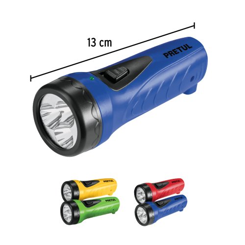 Linterna plástica de LED, 60 lm, PRETUL