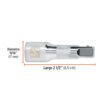 Extensión cuadro 1/2" para matraca, largo 2-1/2", Truper