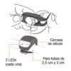 Juego de linterna trasera y delantera para bicicleta, PRETUL