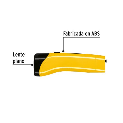Linterna plástica de LED, 50 lm, recargable, PRETUL