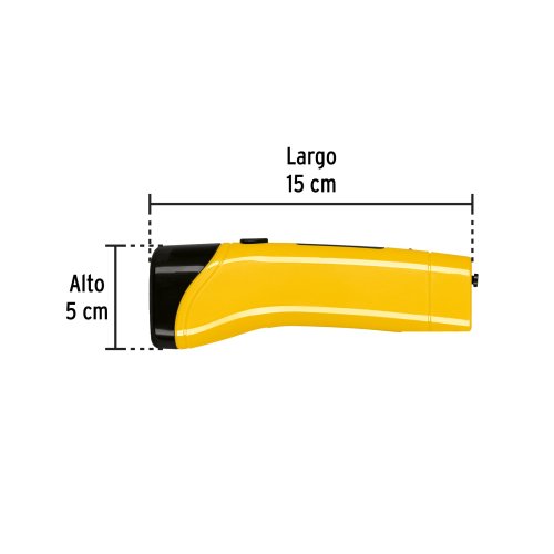 Linterna plástica de LED, 50 lm, recargable, PRETUL