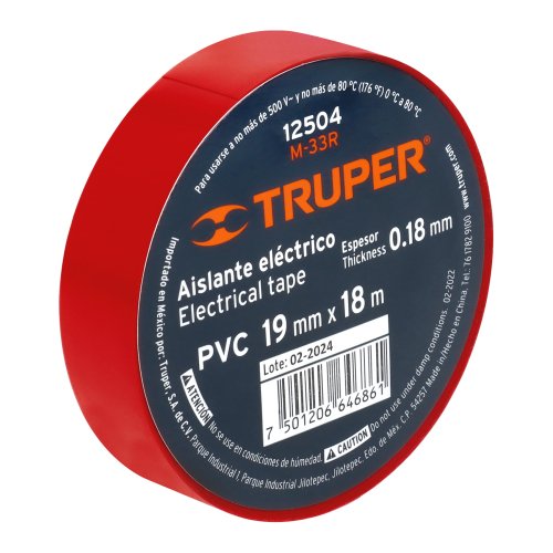 Cinta de aislar de 18 m x 19 mm, Truper