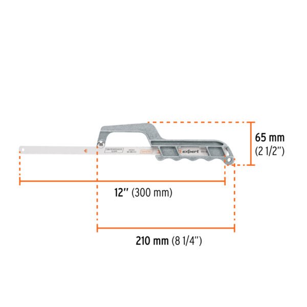 Mini arco 12" de aluminio para segueta, Truper