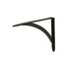 Ménsula reforzada negra 8 x 10", diseño barra, FIERO