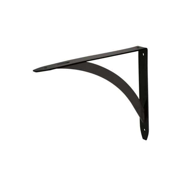 Ménsula reforzada negra 8 x 10", diseño barra, FIERO