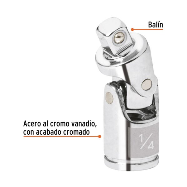 Nudo universal para dados con cuadro de 1/4", Truper