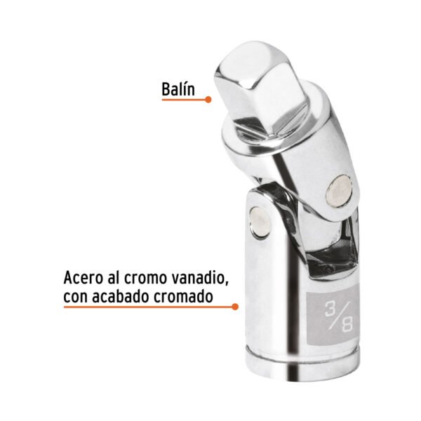 Nudo universal para dados con cuadro de 3/8", Truper