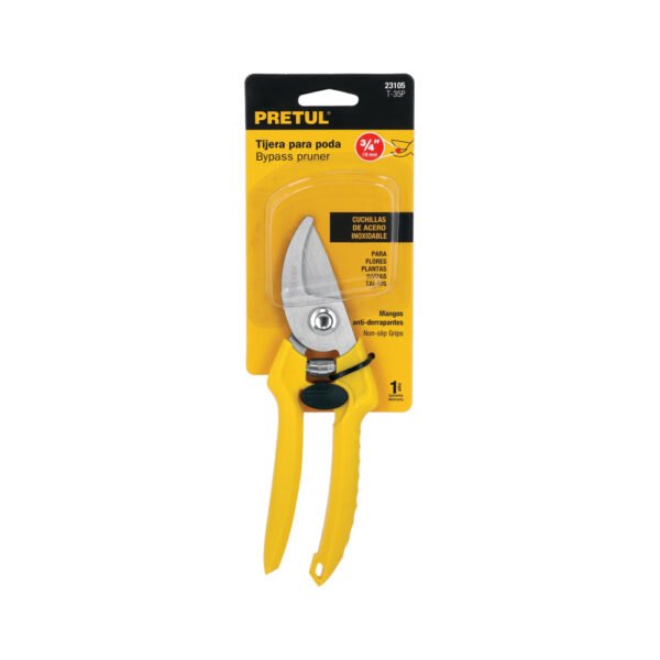 Tijera para poda 8" cuchilla de paso de acero inox, Pretul
