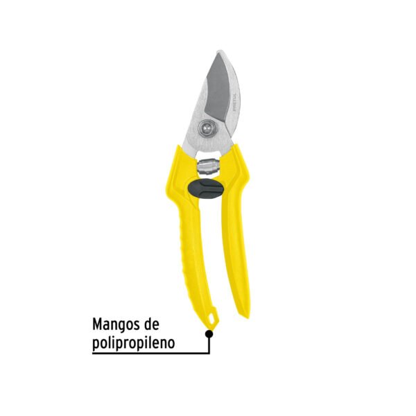Tijera para poda 8" cuchilla de paso de acero inox, Pretul