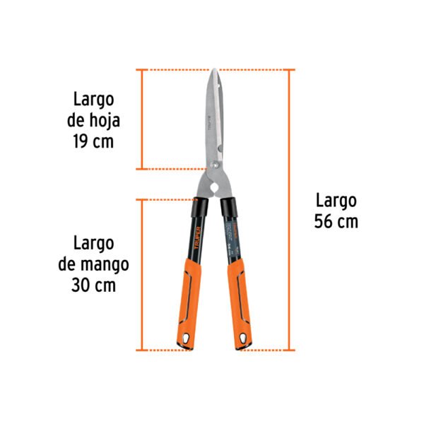 Tijera para poda 56 cm ligera, mangos tubulares, Truper