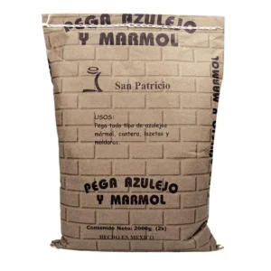 30539 Cemento Adhesivo Multiusos P/ Lozetas Y Azulejos San Patricio Blanco Bulto De 2 Kilos
