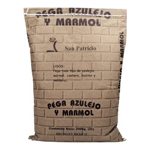 Cemento Adhesivo Multiusos P/ Lozetas Y Azulejos San Patricio Blanco Bulto De 2 Kilos