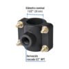 Abrazadera para toma domiciliaria PP 1-1/2" x 1/2", Foset