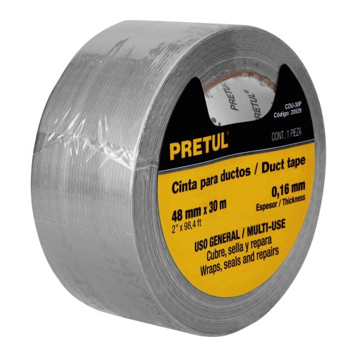 Cinta de 30 m para ducto, espesor 0.16 mm, Pretul