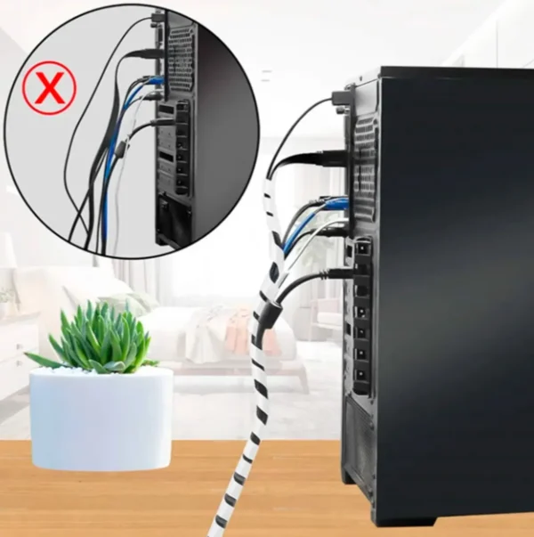 Metro de protector para Cables Antinudos Manguera Espiral 10mm