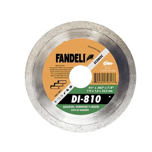 DISCO DIAMANTE RIN CONTINUO ECO 4 1/2" DI810 FANDE|74817 