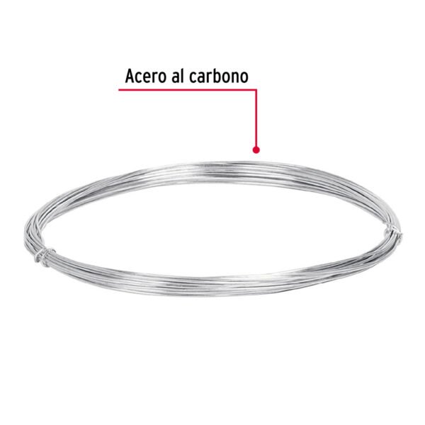 Rollo de 30 g de alambre galvanizado calibre 18, en bolsa
