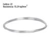Rollo de 30 g de alambre galvanizado calibre 22, en bolsa
