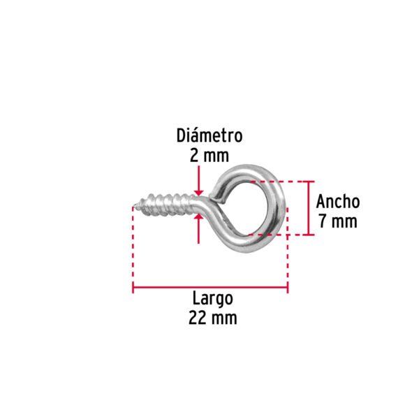 Blíster con 20 armellas cerradas de 17 x 40, FIERO