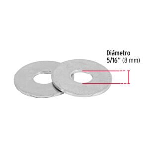 Blíster con 25 arandelas planas de 5/16", FIERO