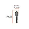 Avellanador HSS cambio rápido 1/2", TRUPER