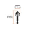 Avellanador HSS cambio rápido 3/4", TRUPER