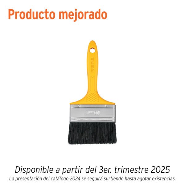 BRP-4 Brocha uso general con mango de plástico, PRETUL