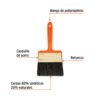BRT-4+FC1 Brocha profesional con mango de plástico, TRUPER