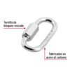 Bandola de acero con seguro, FIERO