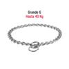 Collar de entrenamiento para perro, 55 cm, eslabón 3.5 mm