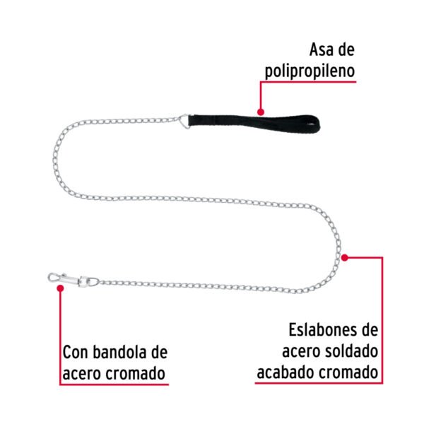 Cadena de paseo para perro, FIERO