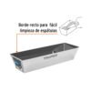 Charola de 12" de acero inoxidable para mezcla, TRUPER