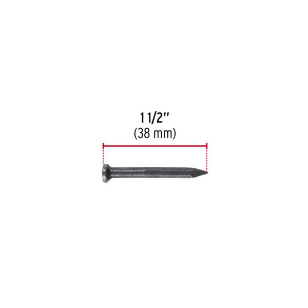 Blíster con 20 clavos negros para concreto 1-1/2", FIERO