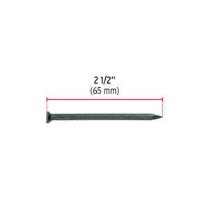 Blíster con 15 clavos negros para concreto 2-1/2", FIERO
