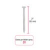 Blíster con 20 clavos galvanizados para concreto 2", FIERO