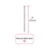 Blíster con 12 clavos galvanizados para concreto 3", FIERO