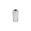 Cople rápido de acero, hembra, cuerda 1/4" NPT, PRETUL