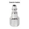 Conector rápido de acero, hembra, cuerda 1/4" NPT, PRETUL