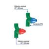 Juego de 2 llaves de empotrar PPR 1/2" sin manerales, FOSET