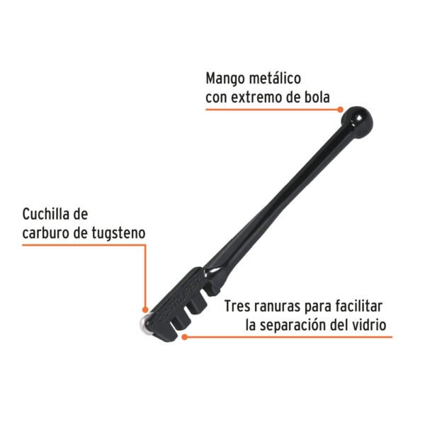 Cortador de vidrio 5", TRUPER